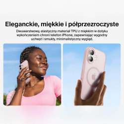 Belkin Etui na iPhone 17 magnetyczne, żebrowane, różowe