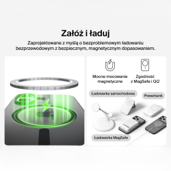 Belkin Etui na iPhone 17 Pro magnetyczne, żebrowane, czarne