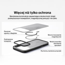 Belkin Etui na iPhone 17 Pro magnetyczne, żebrowane, czarne
