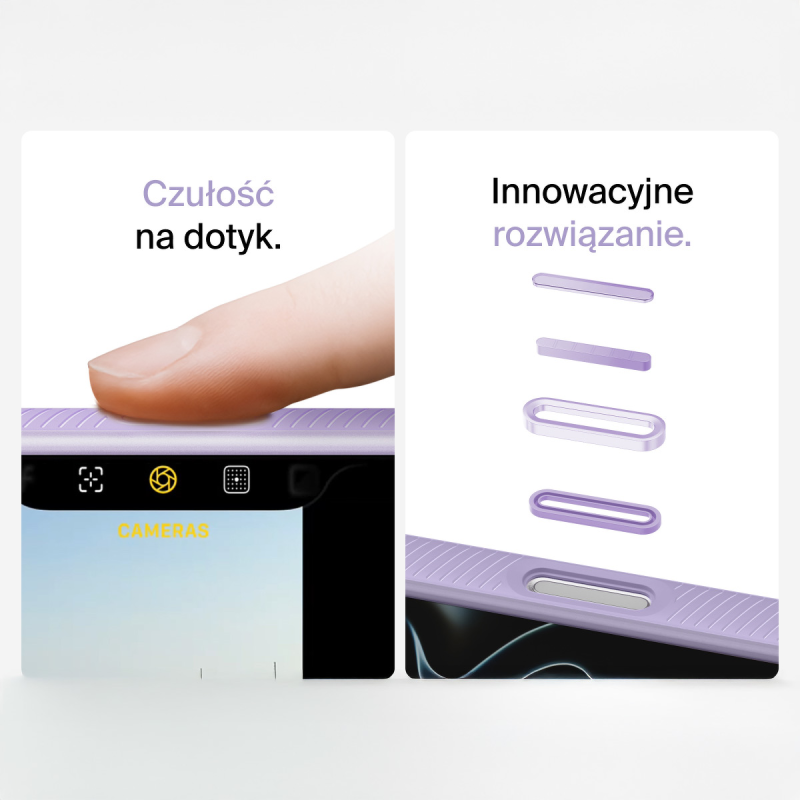 Belkin Etui na iPhone 17 Pro magnetyczne, żebrowane, lawendowe