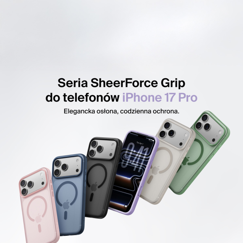 Belkin Etui na iPhone 17 Pro magnetyczne, żebrowane, lawendowe