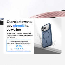 Belkin Etui na iPhone 17 Pro magnetyczne, żebrowane, granatowe