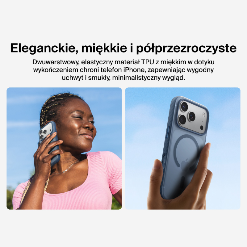 Belkin Etui na iPhone 17 Pro magnetyczne, żebrowane, granatowe