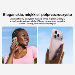 Belkin Etui na iPhone 17 Pro magnetyczne, żebrowane, różowe