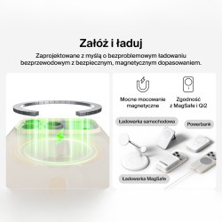 Belkin Etui na iPhone 17 Pro magnetyczne, żebrowane, piaskowe