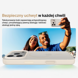 Belkin Etui na iPhone 17 Pro magnetyczne, żebrowane, piaskowe