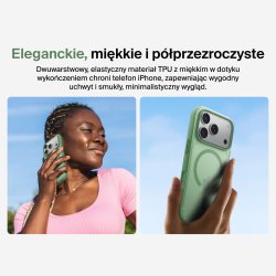 Belkin Etui na iPhone 17 Pro magnetyczne, żebrowane, pistacjowe