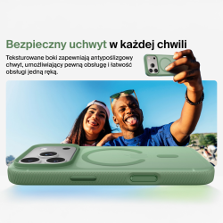 Belkin Etui na iPhone 17 Pro magnetyczne, żebrowane, pistacjowe
