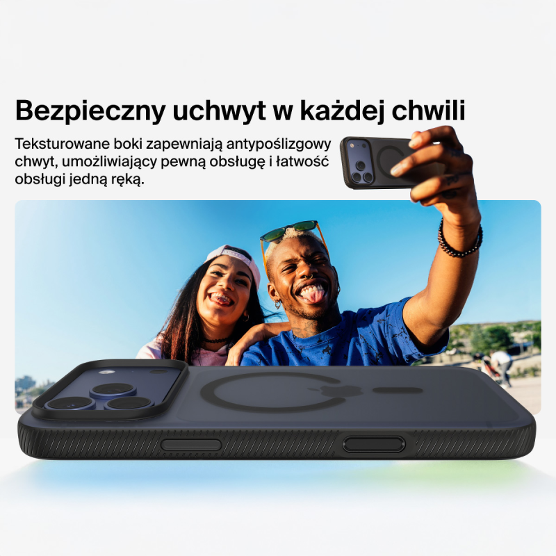 Belkin Etui na iPhone 17 Pro Max magnetyczne, żebrowane, czarne