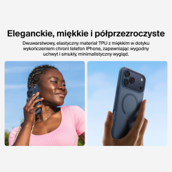 Belkin Etui na iPhone 17 Pro Max magnetyczne, żebrowane, granatowe