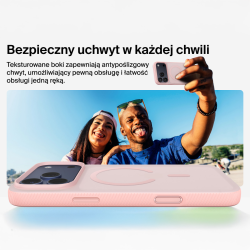 Belkin Etui na iPhone 17 Pro Max magnetyczne, żebrowane, różowe