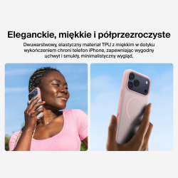 Belkin Etui na iPhone 17 Pro Max magnetyczne, żebrowane, różowe