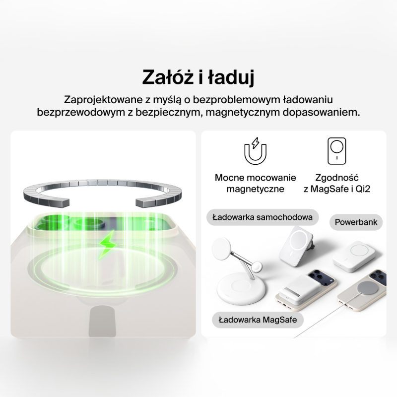 Belkin Etui na iPhone 17 Pro Max magnetyczne, żebrowane, piaskowe