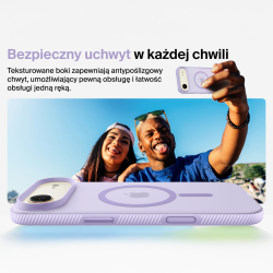 Belkin Etui na iPhone Air magnetyczne, żebrowane, lawendowe