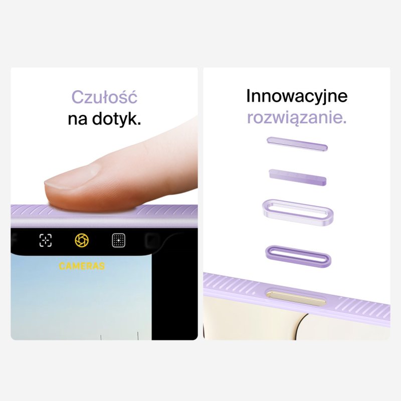 Belkin Etui na iPhone Air magnetyczne, żebrowane, lawendowe