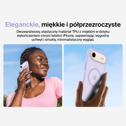 Belkin Etui na iPhone Air magnetyczne, żebrowane, lawendowe