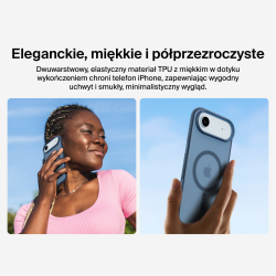 Belkin Etui na iPhone Air magnetyczne, żebrowane, granatowe