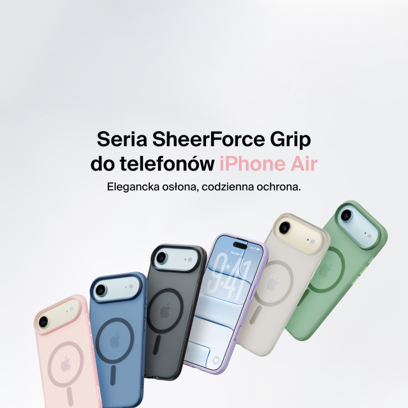 Belkin Etui na iPhone Air magnetyczne, żebrowane, różowe