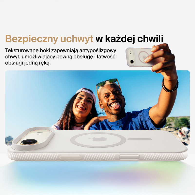 Belkin Etui na iPhone Air magnetyczne, żebrowane, piaskowe
