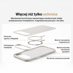 Belkin Etui na iPhone Air magnetyczne, żebrowane, piaskowe