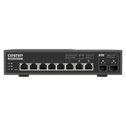 QNAP QSW-L3208-2C6T | Lite managed przełącznik 8 portowy 6x 10GbE RJ45, 2x 10G COMBO (SFP+/BASE-T)