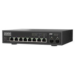 QNAP QSW-L3208-2C6T | Lite managed przełącznik 8 portowy 6x 10GbE RJ45, 2x 10G COMBO (SFP+/BASE-T)