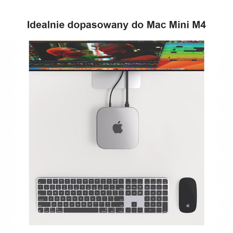 Orico Etui na MacMini M4, silikonowe, czarne