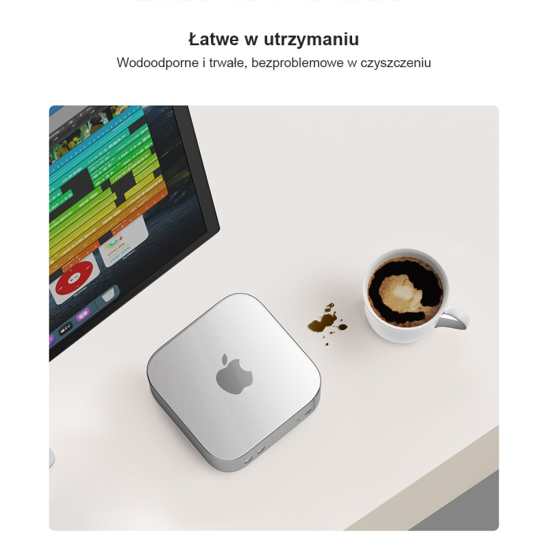 Orico Etui na MacMini M4, silikonowe, czarne