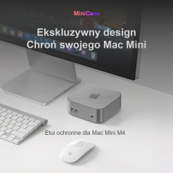 Orico Etui na MacMini M4, przezroczyste TPU, czarne