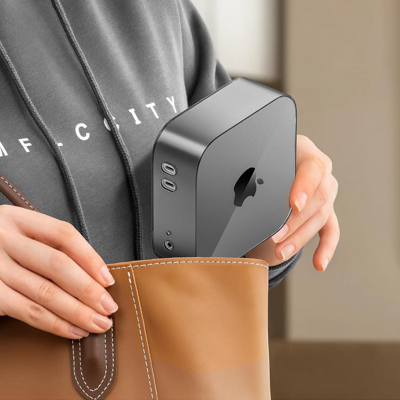 Orico Etui na MacMini M4, przezroczyste TPU, czarne