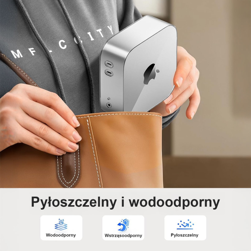 Orico Etui na MacMini M4, przezroczyste TPU