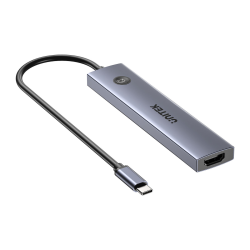 Unitek Hub USB-C 7w1 4K@60Hz, PD 100W i przycisk HDMI On/Off