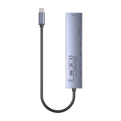 Unitek Hub USB-C 7w1 4K@60Hz, PD 100W i przycisk HDMI On/Off