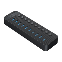 Orico Aktywny hub 10xUSB-A 5Gbps BC 1.2 48W czarny | PartsPC.pl