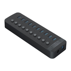 Orico Aktywny hub 10xUSB-A 5Gbps BC 1.2 48W czarny | PartsPC.pl