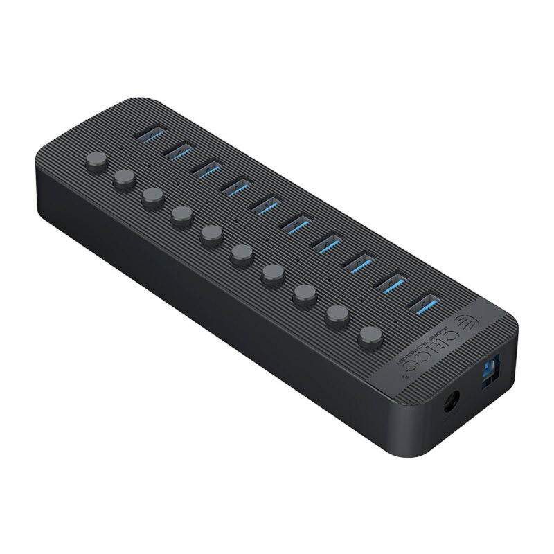 Orico Aktywny hub 10xUSB-A 5Gbps BC 1.2 48W czarny | PartsPC.pl