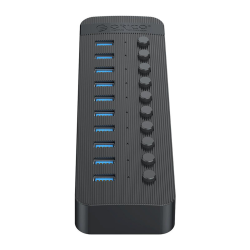 Orico Aktywny hub 10xUSB-A 5Gbps BC 1.2 48W czarny | PartsPC.pl