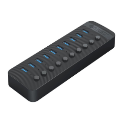 Orico Aktywny hub 10xUSB-A 5Gbps BC 1.2 48W czarny | PartsPC.pl