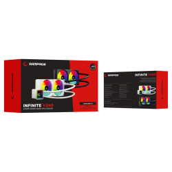 Rampage INFINITE V240 Chłodzenie wodne 240MM ARGB, czarne | PartsPC.pl