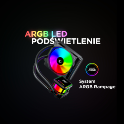 Rampage INFINITE V120 Chłodzenie wodne 120MM ARGB, białe