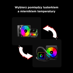 Rampage INFINITE V120 Chłodzenie wodne 120MM ARGB, białe