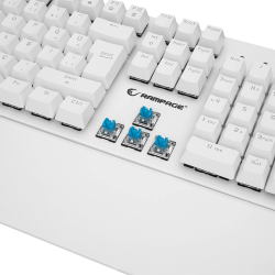 Rampage klawiatura mechaniczna KB-R86 UMBRA Blue Switch Biała