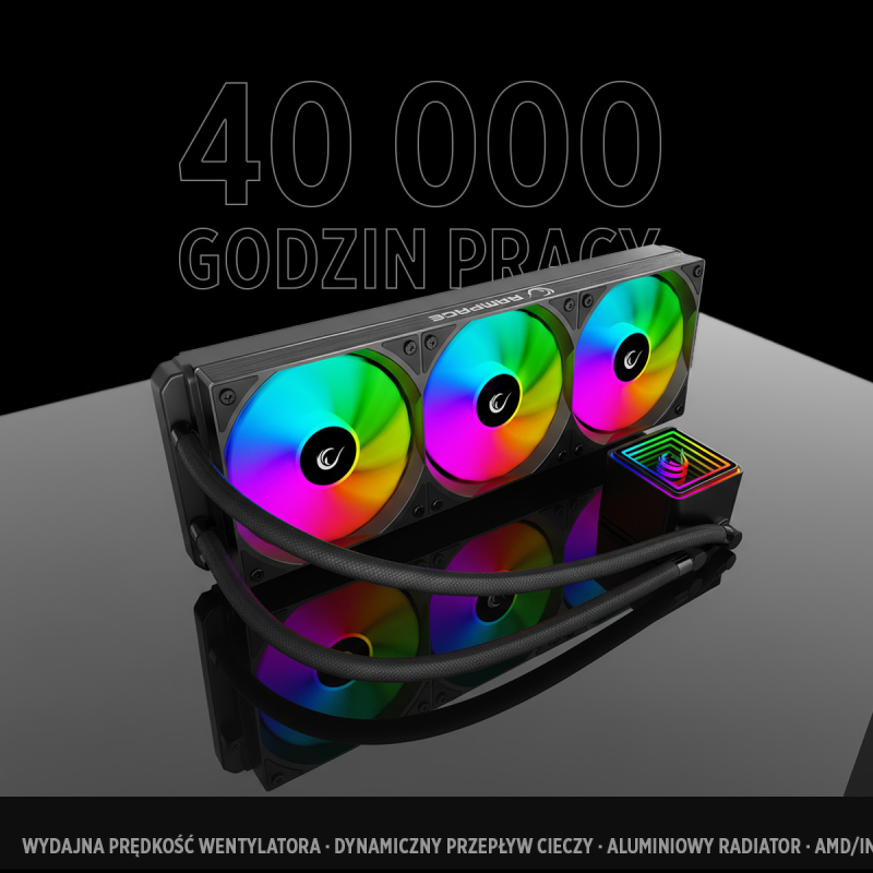 Rampage INFINITE V360 Chłodzenie wodne 360MM ARGB, białe