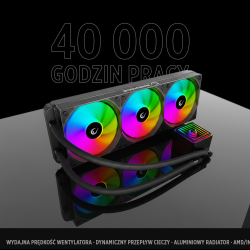 Rampage INFINITE V360 Chłodzenie wodne 360MM ARGB, czarne