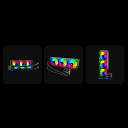 Rampage INFINITE V360 Chłodzenie wodne 360MM ARGB, czarne