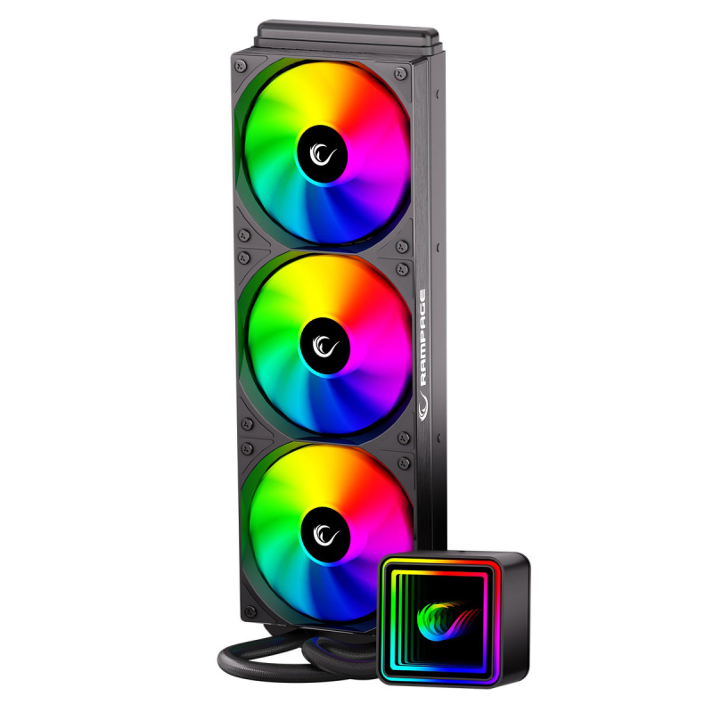 Rampage INFINITE V360 Chłodzenie wodne 360MM ARGB, czarne