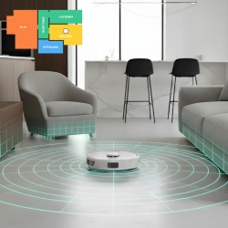 TESLA RoboStar iQ660 Sprzątający robot mopujący, biały