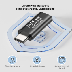 Unitek Adapter blokujący dane USB-C