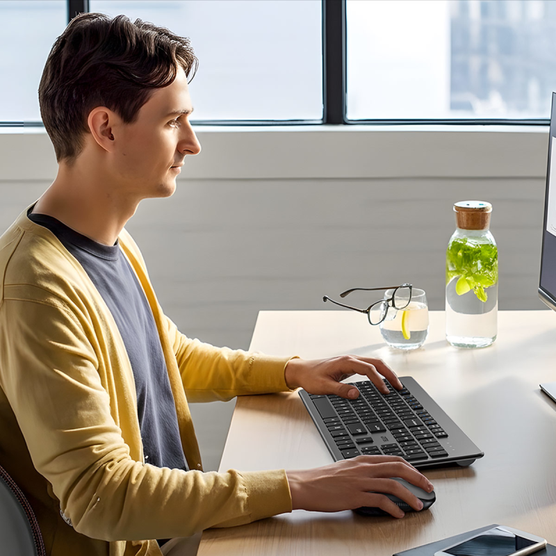 Unitek Zestaw SlimDuo 2.4G bezprzewodowa myszka i klawiatura