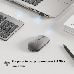 Unitek Zestaw SlimDuo 2.4G bezprzewodowa myszka i klawiatura